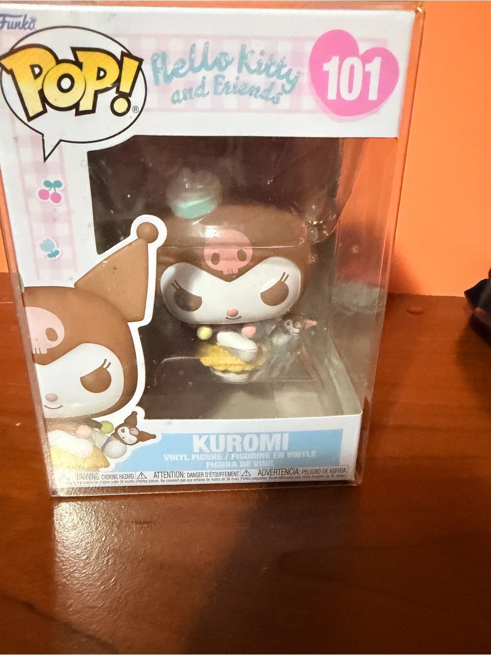 Funko Kuromi Vinyl Figure - Brown, Pink & Yellow